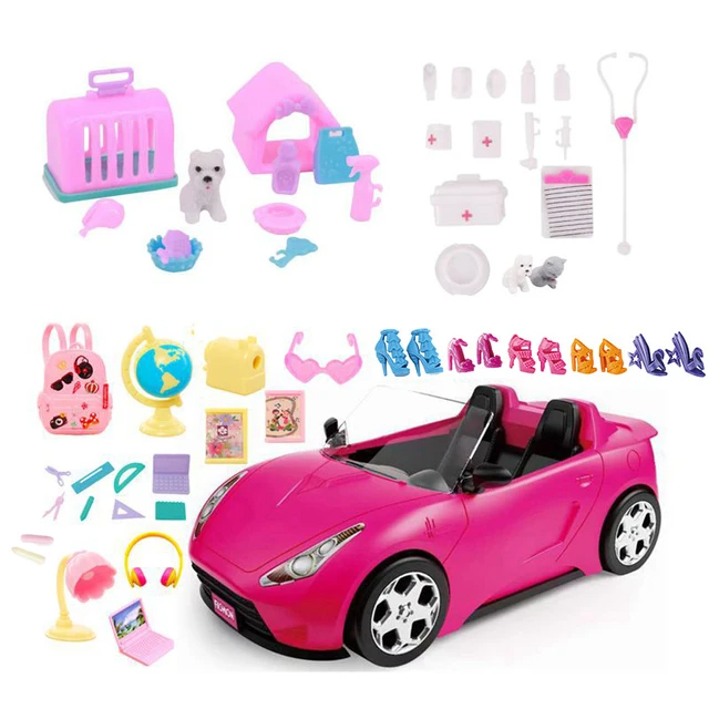 	
pink barbie car for kids